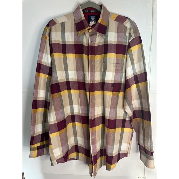 Twenty X Other - Twenty X Wrangler Large Plaid Flannel Shirt Button Down Long Sleeve Mens